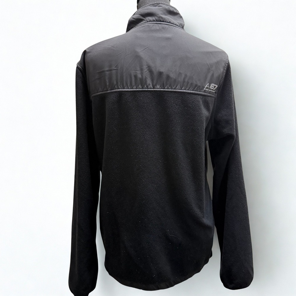Aeropostale Black Fleece Jacket Full Zip Pockets Size‎ S P - Picture 4 of 8